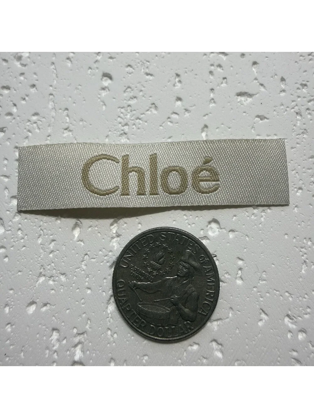 Chloe 1 Designer Tag LABEL Replacement Sewing Accessories 7 X 1.5 cm